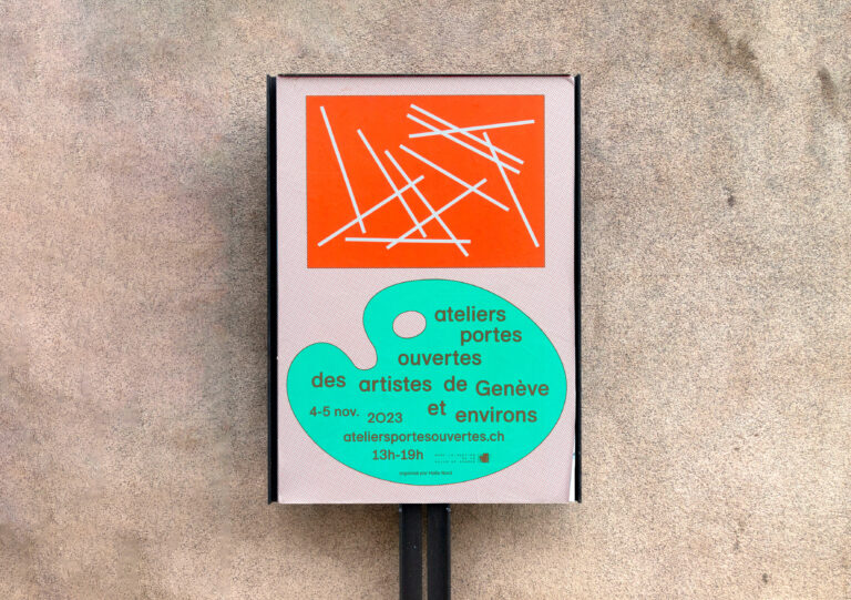 Ateliers portes ouvertes des artistes de Genève, poster, 2023