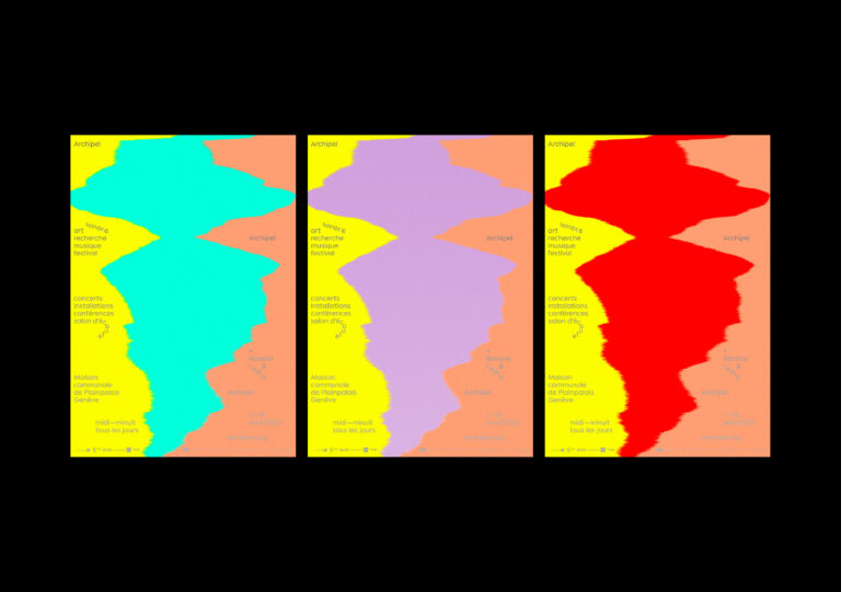 Archipel festival Geneva, posters, 2022