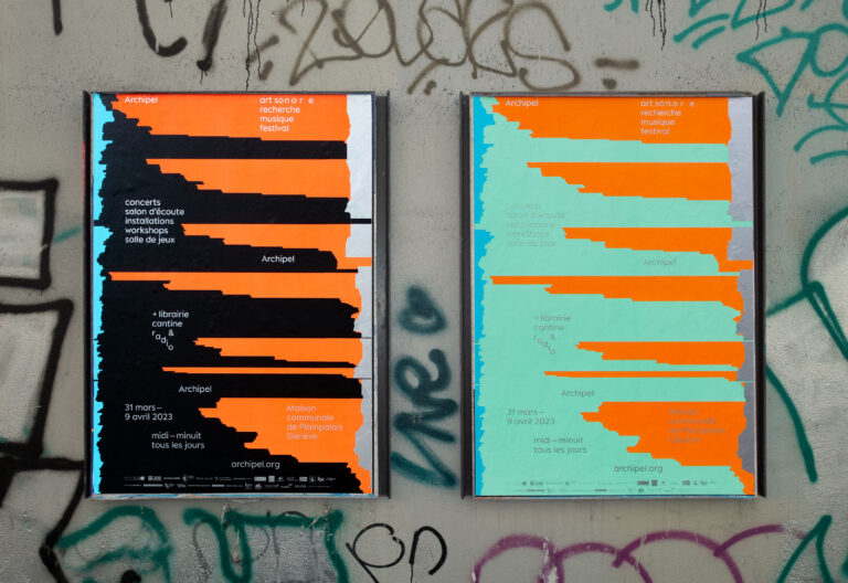 Archipel festival Geneva, posters, 2023