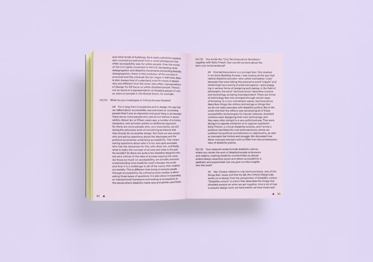 <em>Design for All? Inclusive Design Today</em>, book, 240 pages, Museum für Gestaltung Zürich, Spector Books, 2024