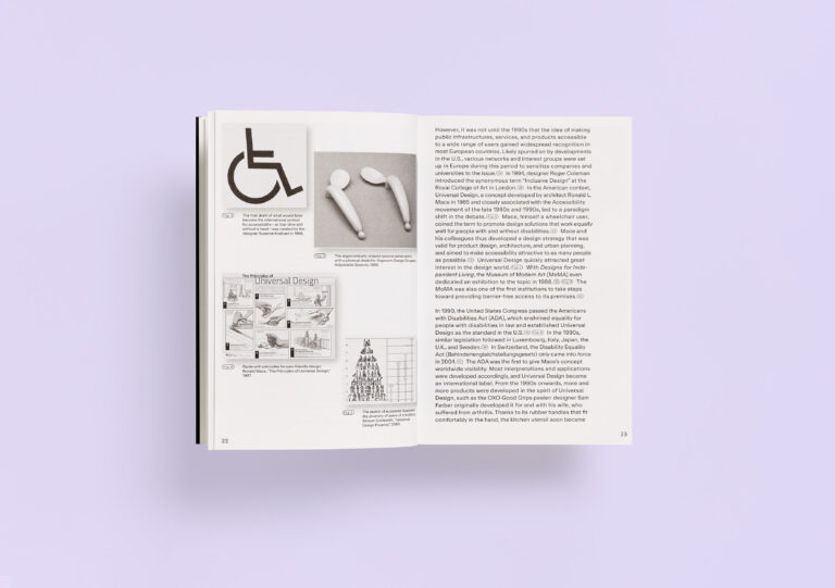 <em>Design for All? Inclusive Design Today</em>, book, 240 pages, Museum für Gestaltung Zürich, Spector Books, 2024