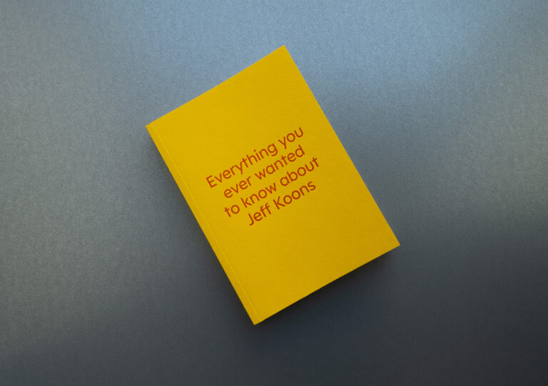 <em>Everything you ever wanted to know about Jeff Koons. Just kidding. It's a book of interviews with nine really great artists</em>, book, 192 pages, Clinamen