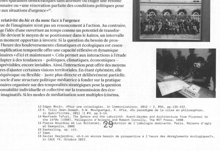 <em>Imaginaires en situation</em>, PAV living room, magazine, 2024