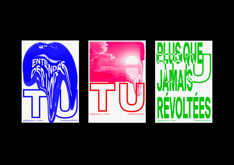 TU – Théâtre de l'Usine, Geneva, posters, 2018