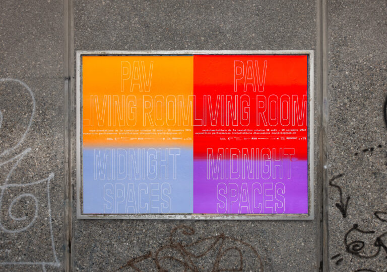 PAV living room, posters, 2024
